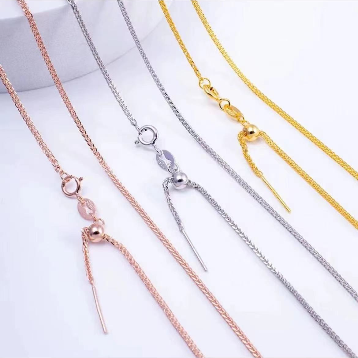 链子925银 s925针孔项链 Y000—多样性发一件