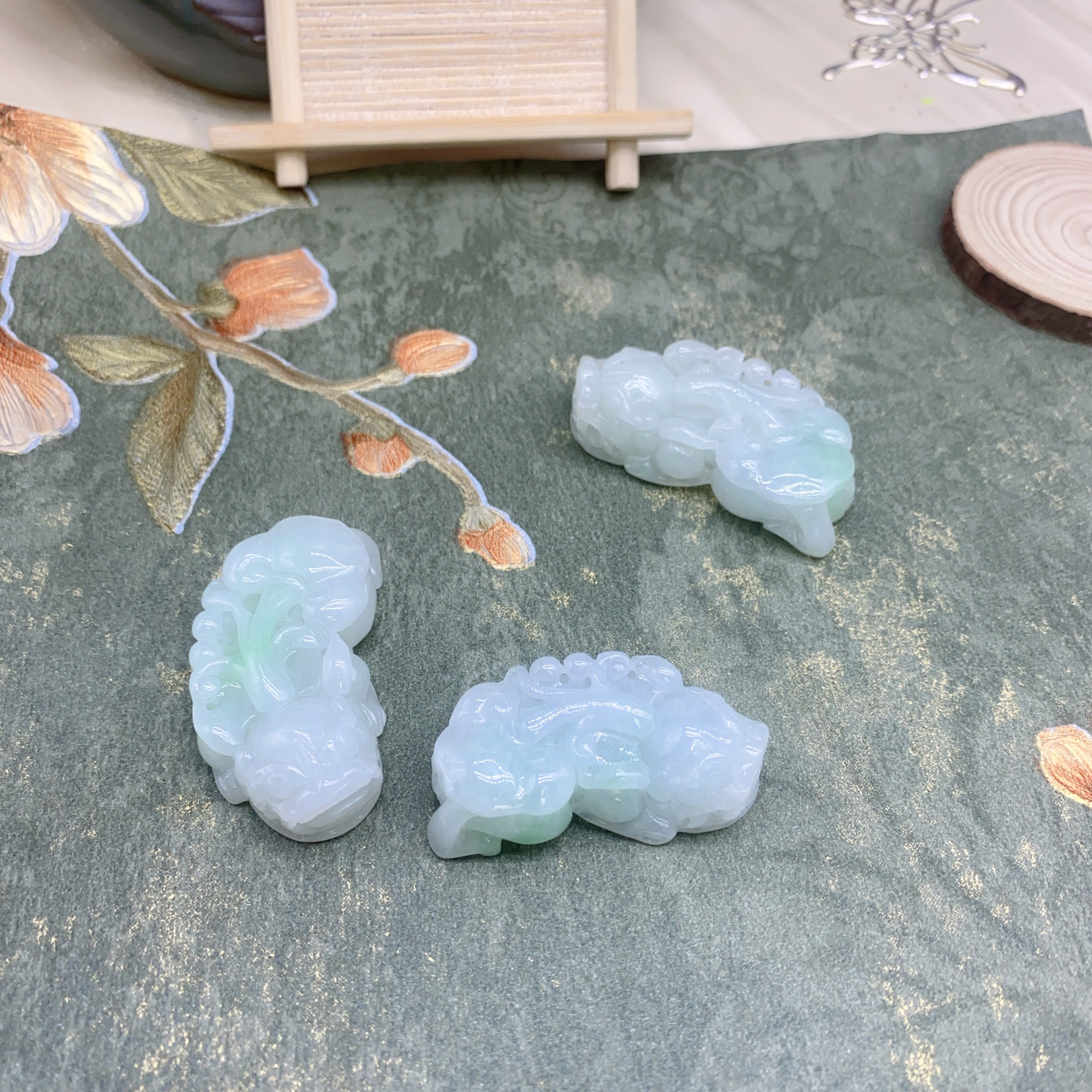 天然缅甸A货翡翠貔貅吊坠多样性发一件f928