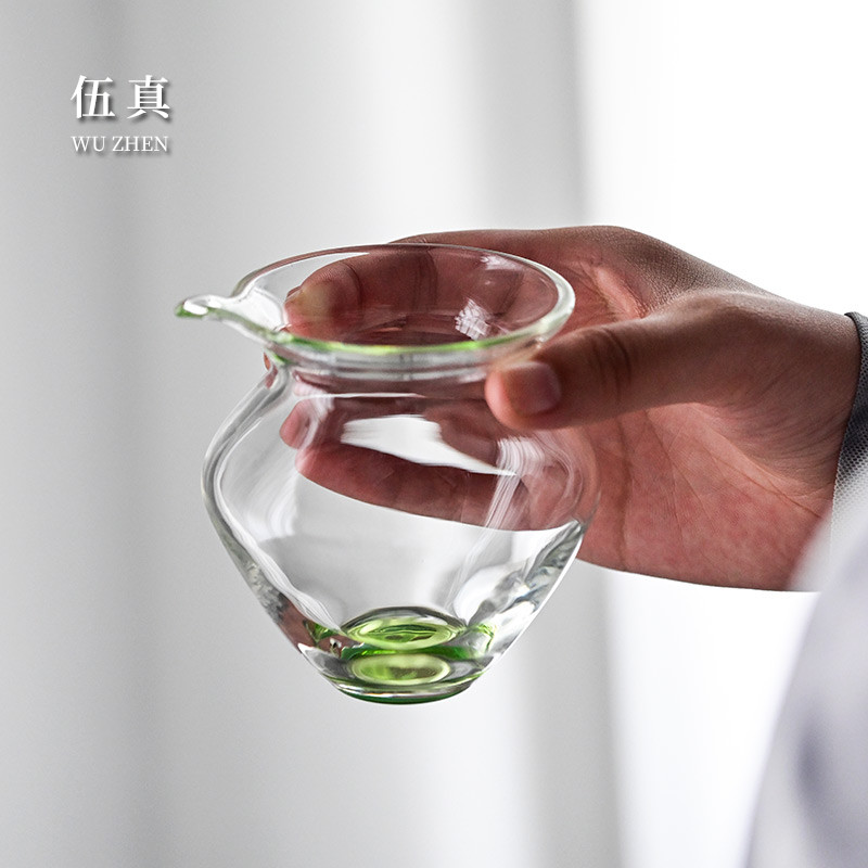 绿绮公道杯高档家用耐热玻璃分茶器无耳公杯玻璃杯耐热防爆耐高温
