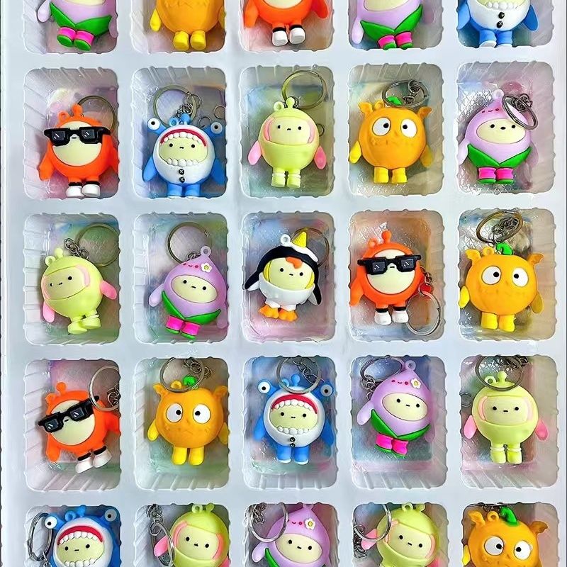 新疆包邮网红40洞蛋仔洞乐乐盲盒游戏公仔周边男孩女孩摆摊热销小