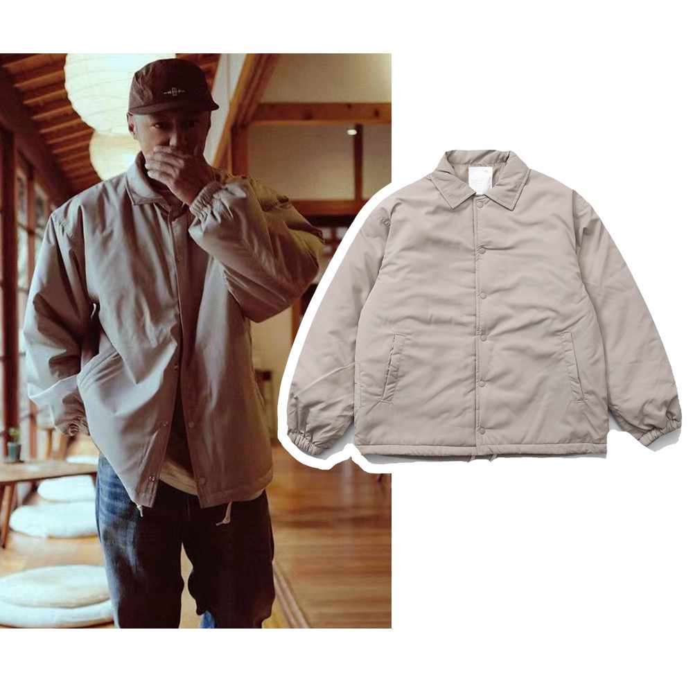 日系 P棉阔型棉服教练夹克