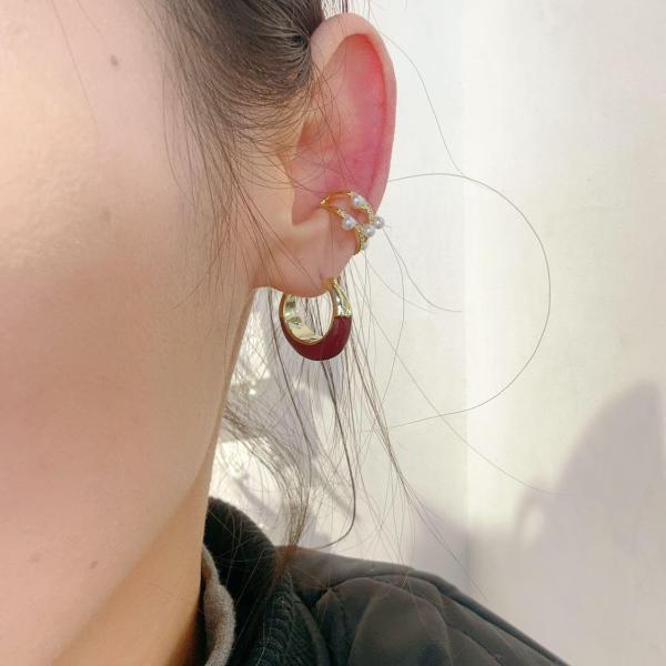 铜合金耳饰 B-886（满9.9包邮）金色耳骨夹