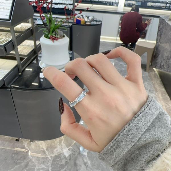 铜合金耳饰 B-810（满9.9包邮）流沙开口蓝色款发饰