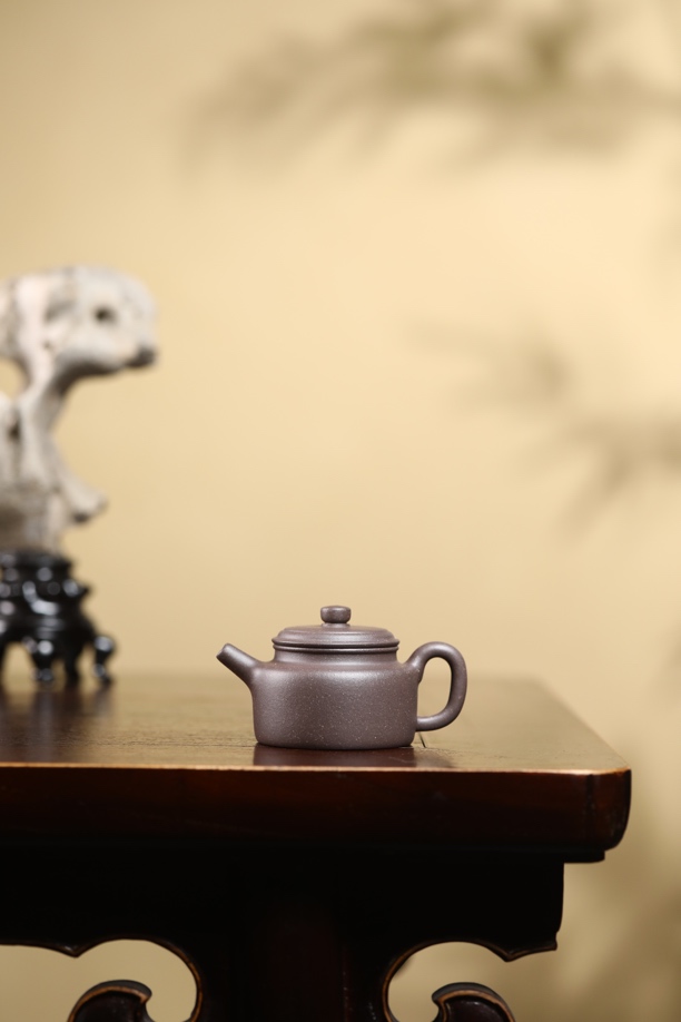 【天青德钟】宜兴原矿天青紫泥100cc小容量精工半手制紫砂壶