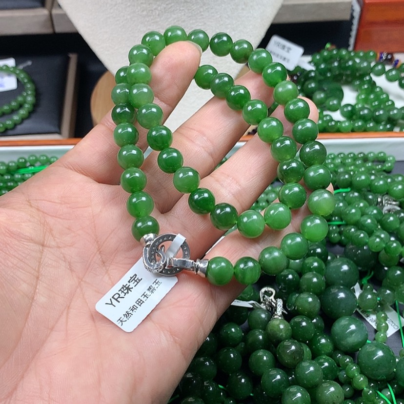 【闪购商品】和田玉（碧玉）颈饰未镶嵌春***.