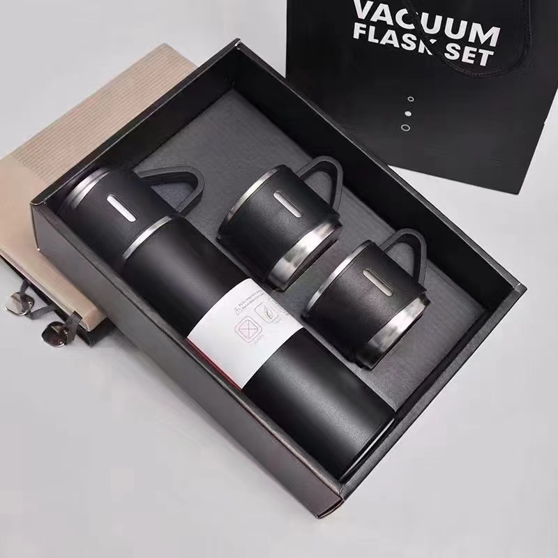 一壶三盖高档创意简约带盖家用.保温杯