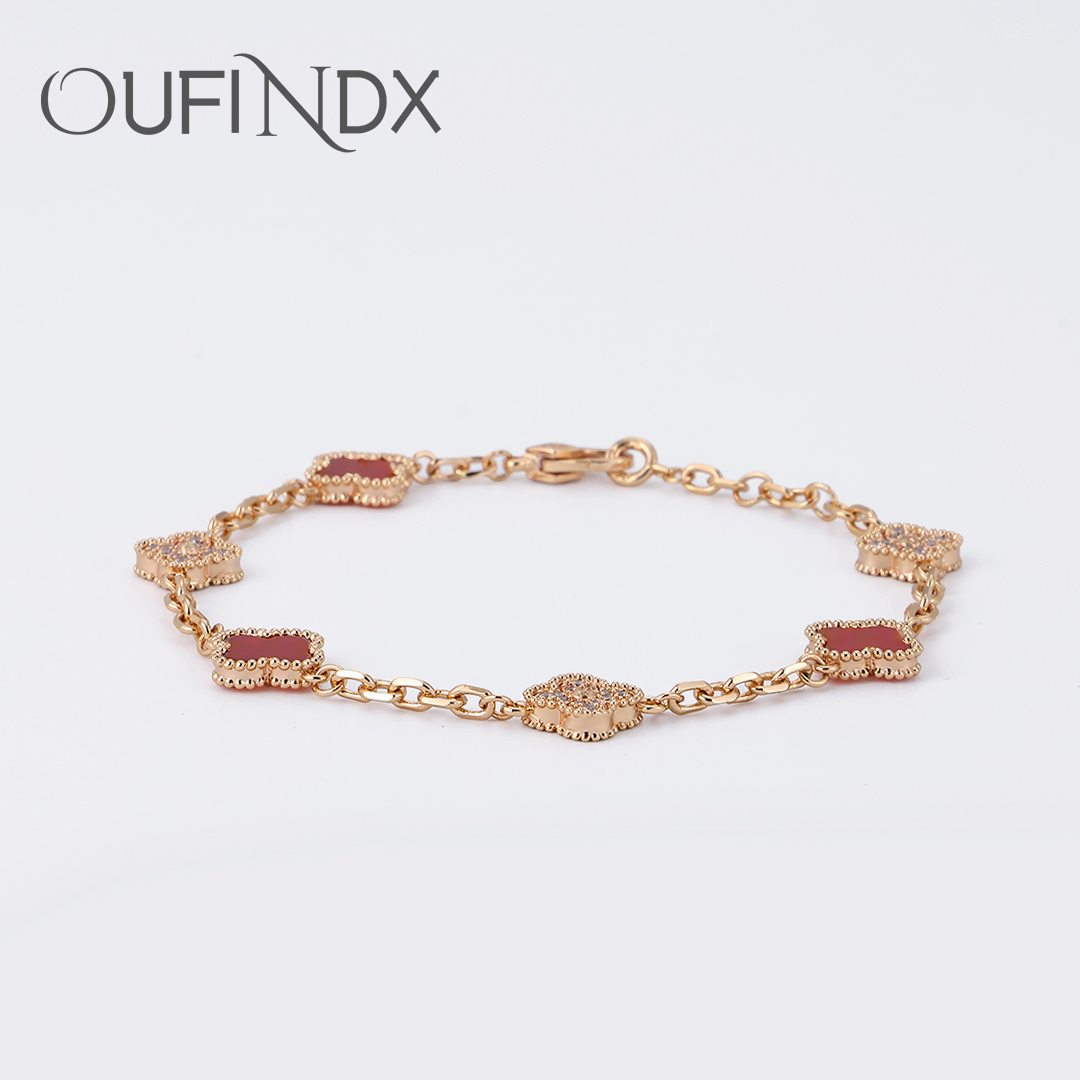 CZ铜合金手链  气质百搭百搭优雅轻奢简约时尚精致手链~5634