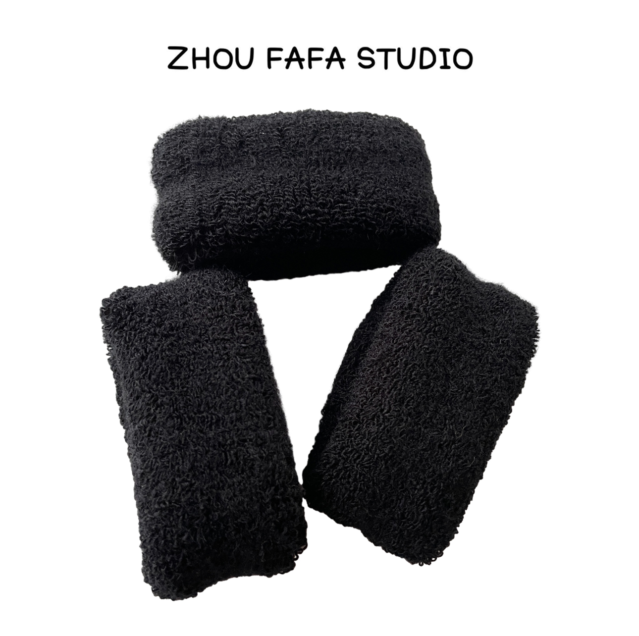 ZHOUFAFA｜宽边弹力高弹力毛巾秋冬韩版加宽发绳成人头绳3个装