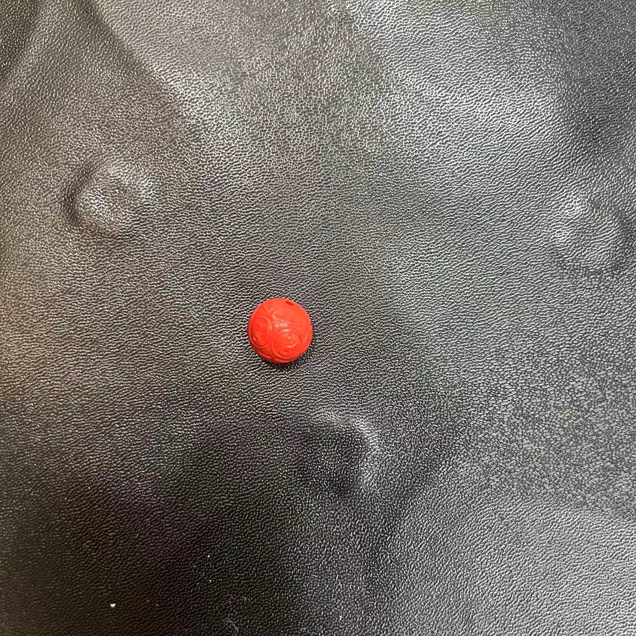 含辰砂工艺品朱砂八卦单珠*YFZS18152（多样性发一个）