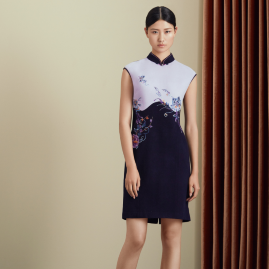 璞玉*202507019清雅羊毛旗袍裙A175013(13)