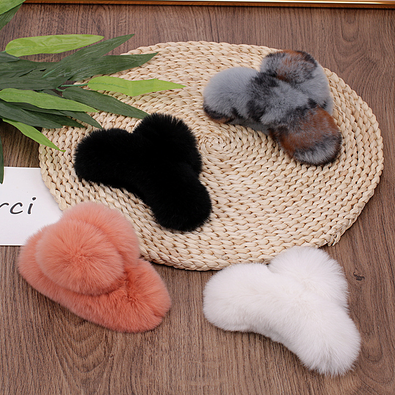 （发抓子）中小号真毛抓夹网红新款可爱毛绒头饰抓夹发饰发抓子冬