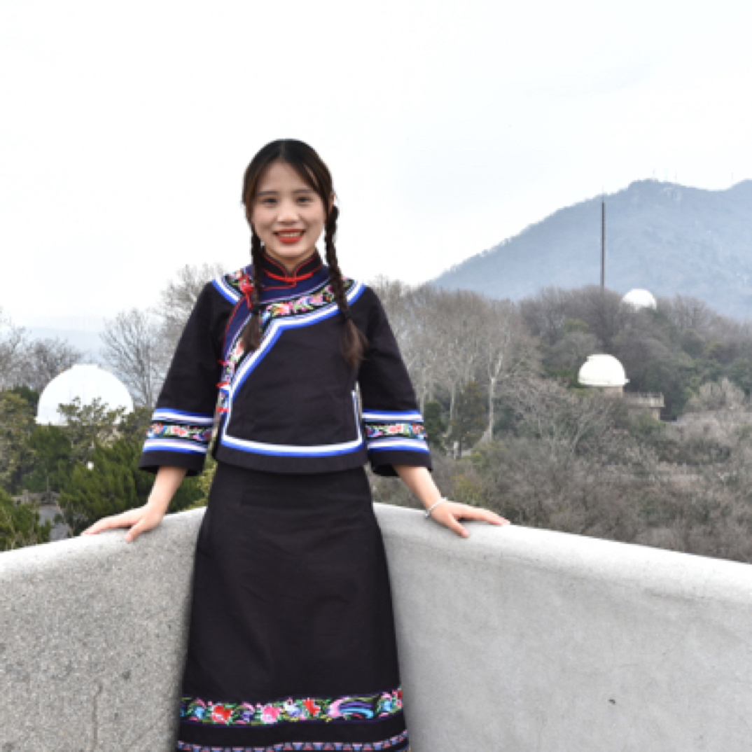 壮族手工土布绣花款秀气直筒裙套装 女 包邮