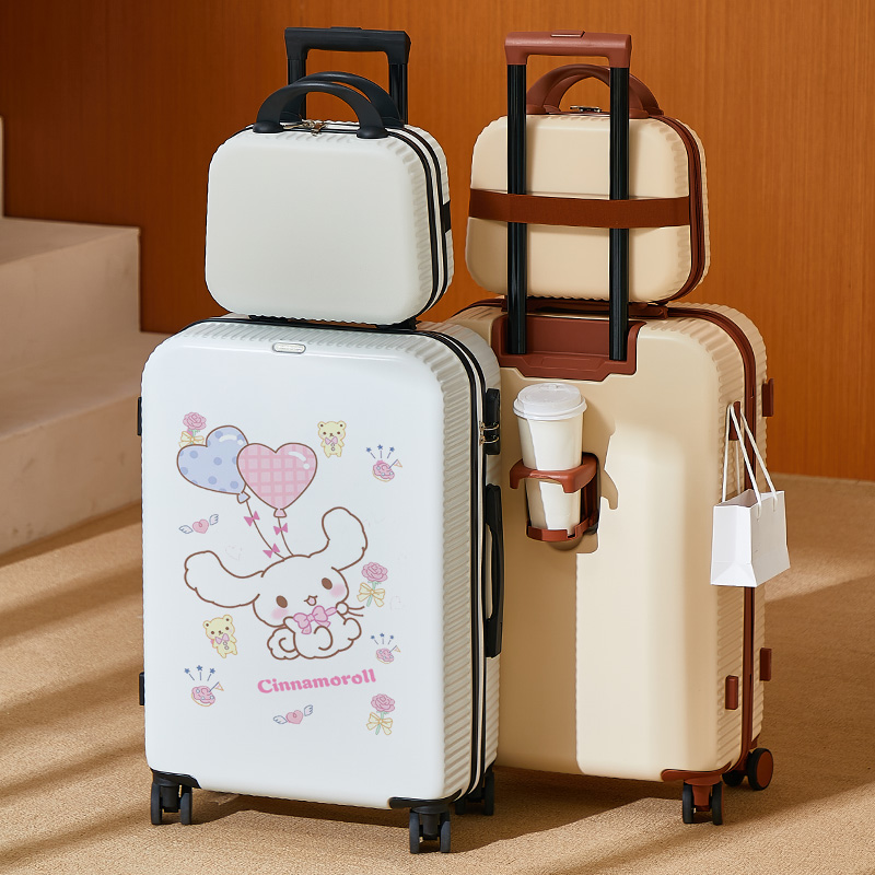 新款玉桂狗时尚行李箱男女学生涂鸦旅行密码皮箱子结实耐用拉杆箱