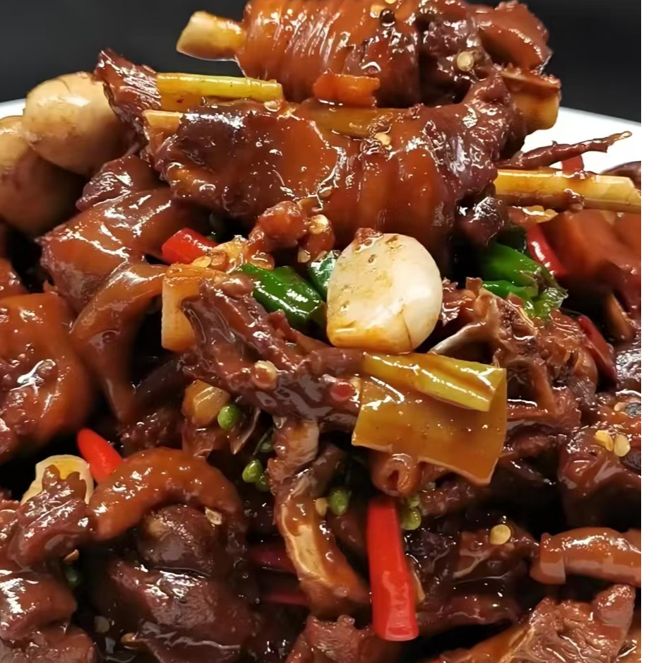 苏北特产徐州新沂炒鸡特色炒辣子鸡小公鸡现杀现炒