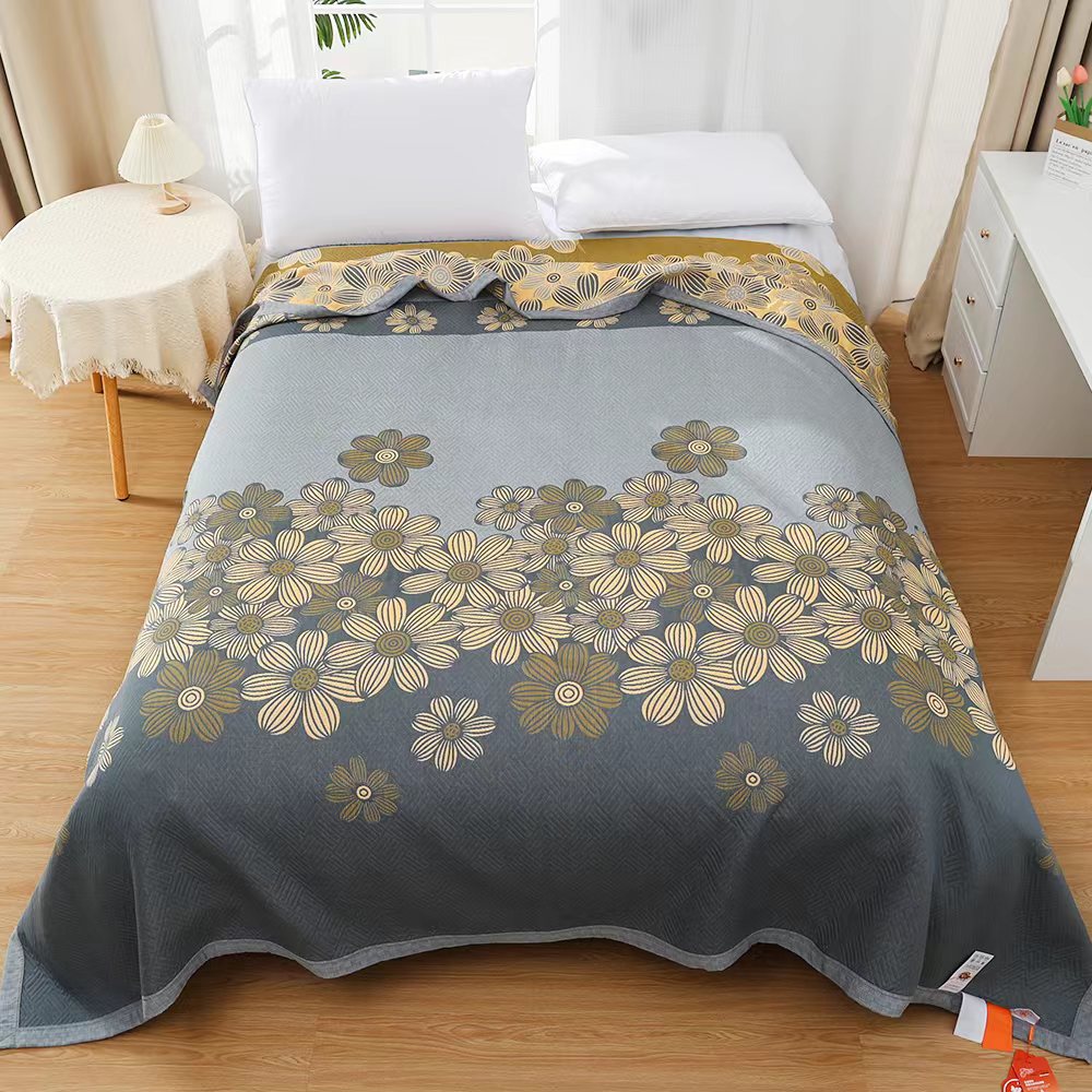 花海     姜热热小摩被纱布盖毯2.4/2.5米