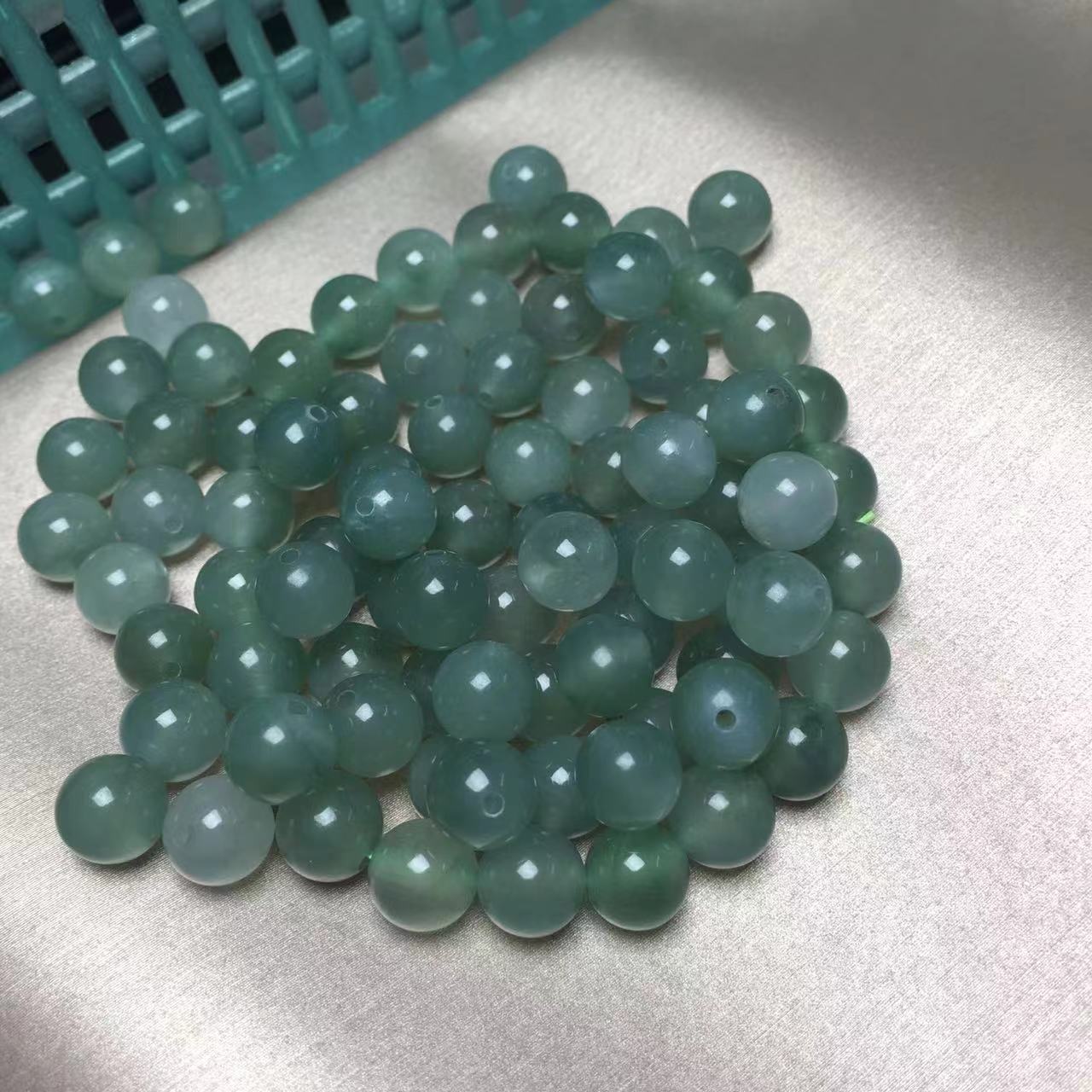 散珠多样性自发选82x天然翡翠a手链diy卡7+绿
