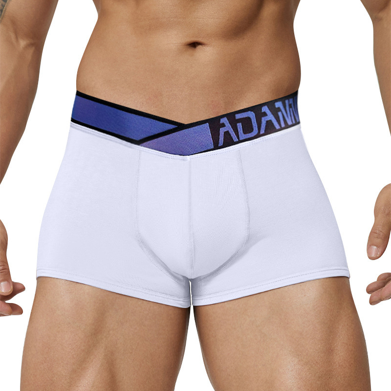 ADANNU/阿丹奴大V渐变男士U凸平角裤莫代尔性感中低腰内裤男时尚