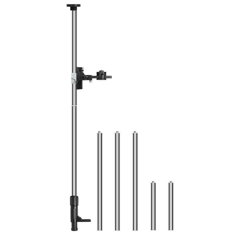 多功能水平仪伸缩杆便携式伸缩加长杆内置水平仪附件配件