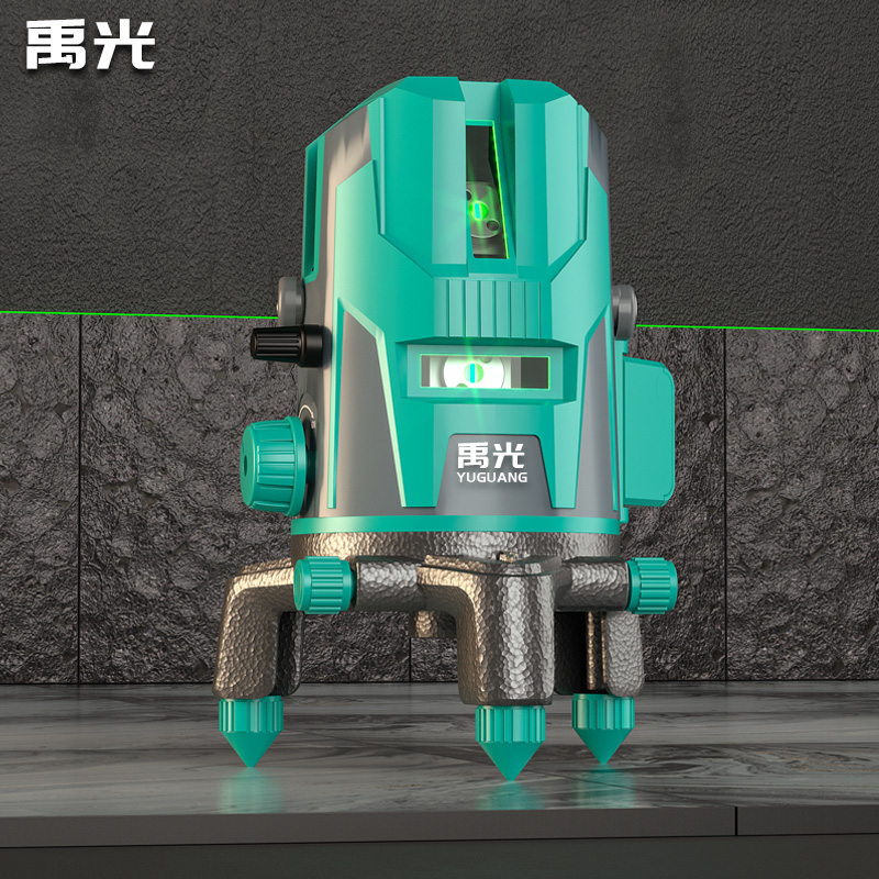禹光2024新款2/3/5线超亮室外强绿光红外线高精度自动安平水平仪