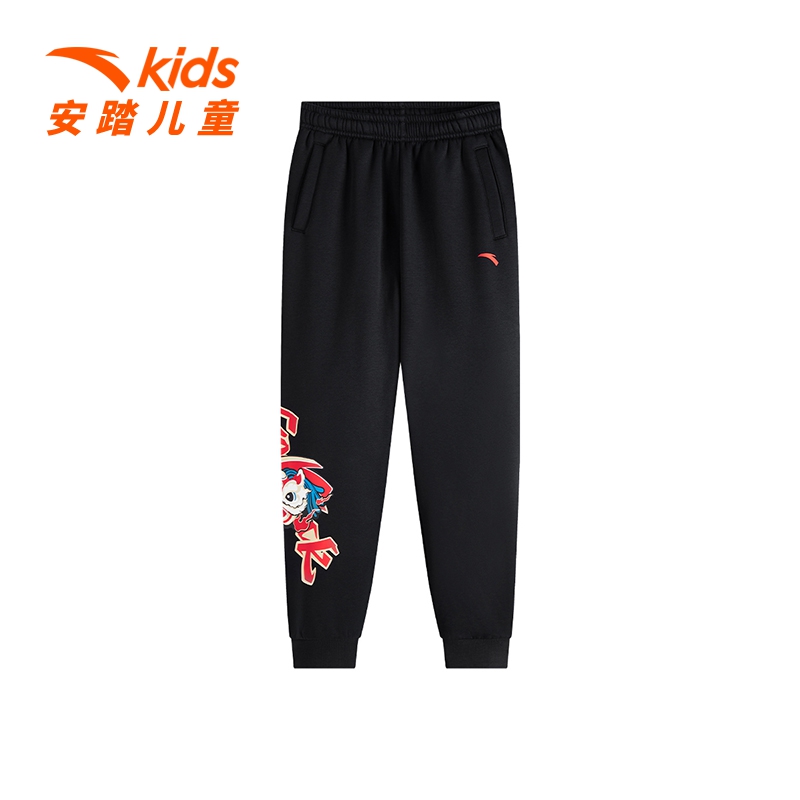 【新年龙服】安踏儿童男女童长裤2025新款拜年服休闲裤A72518720