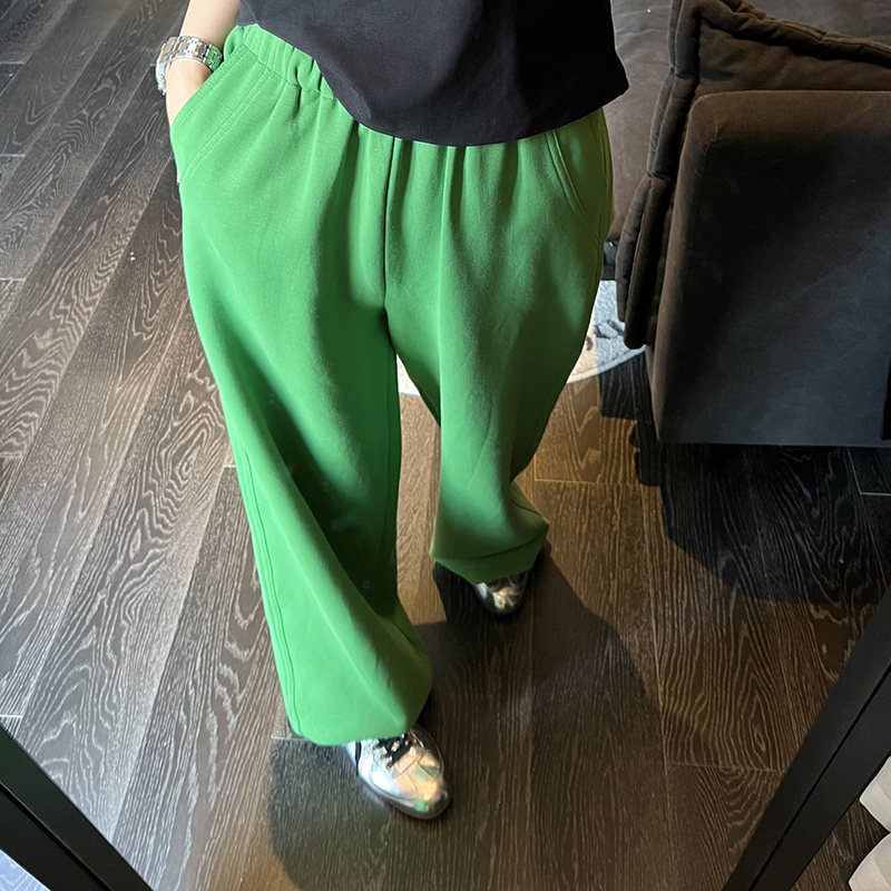 LYXZ x 大小与【神裤来啦】春季新款口袋边铁标休闲裤65465