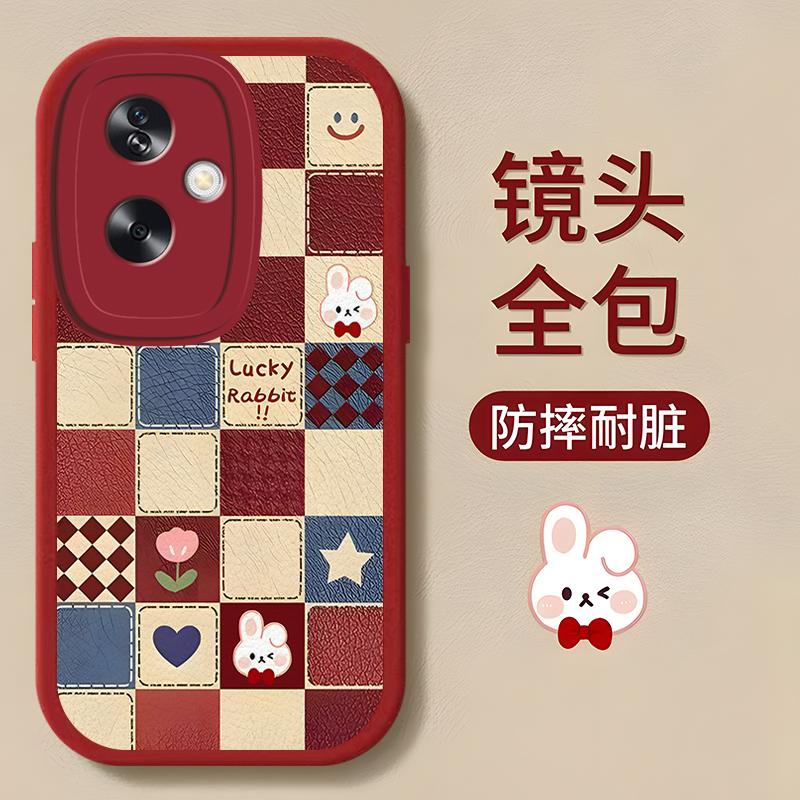 OPPOA2手机壳oppoa2小羊皮格子小熊小兔新女款防摔时尚高颜值创意