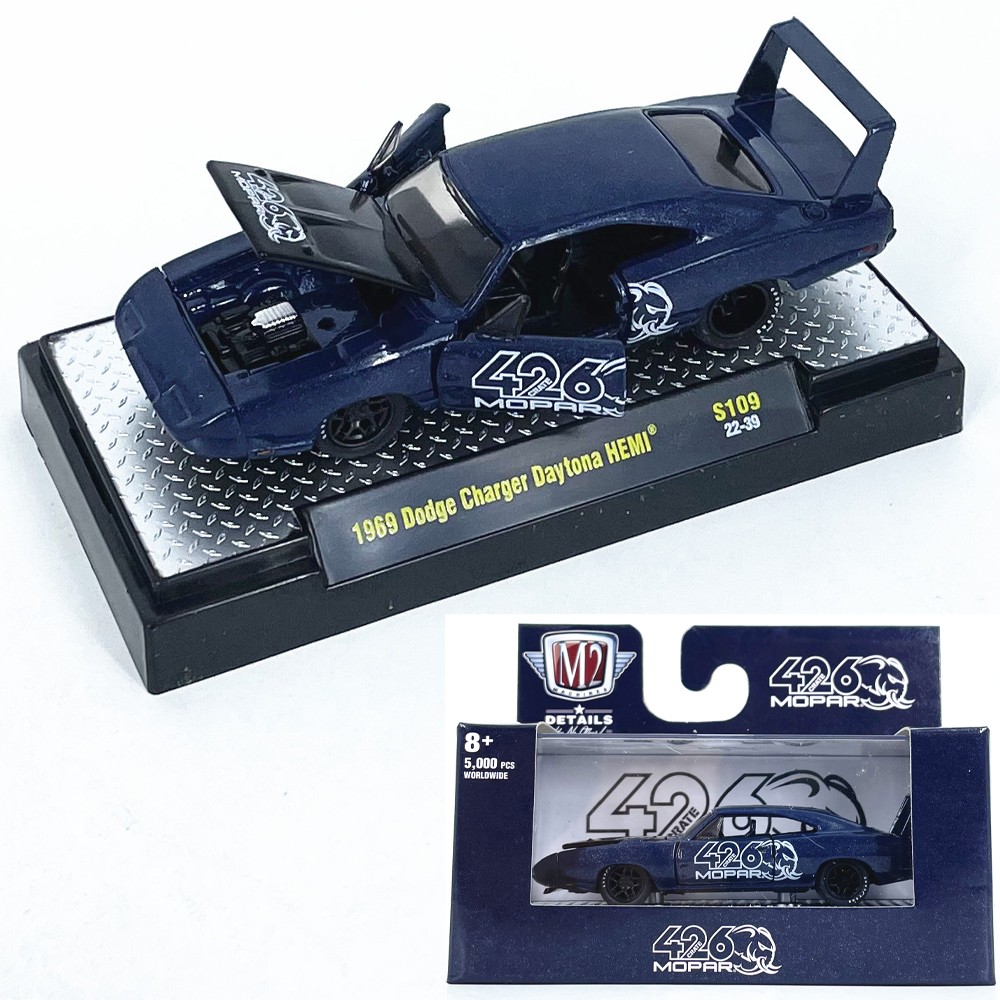 1:64M2车模1969道奇Charger Daytona仿真合金汽车模型收藏摆件