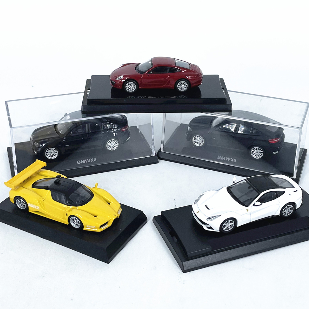 1:64宝马法拉利兰博基尼合金汽车模型仿真静态车载摆件