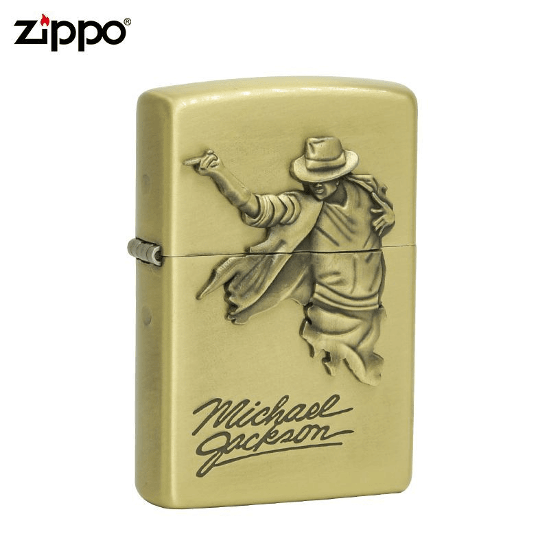 ZIPPO打火机DIY迈克尔杰克逊复古正版防风打火机男士高档礼物礼品