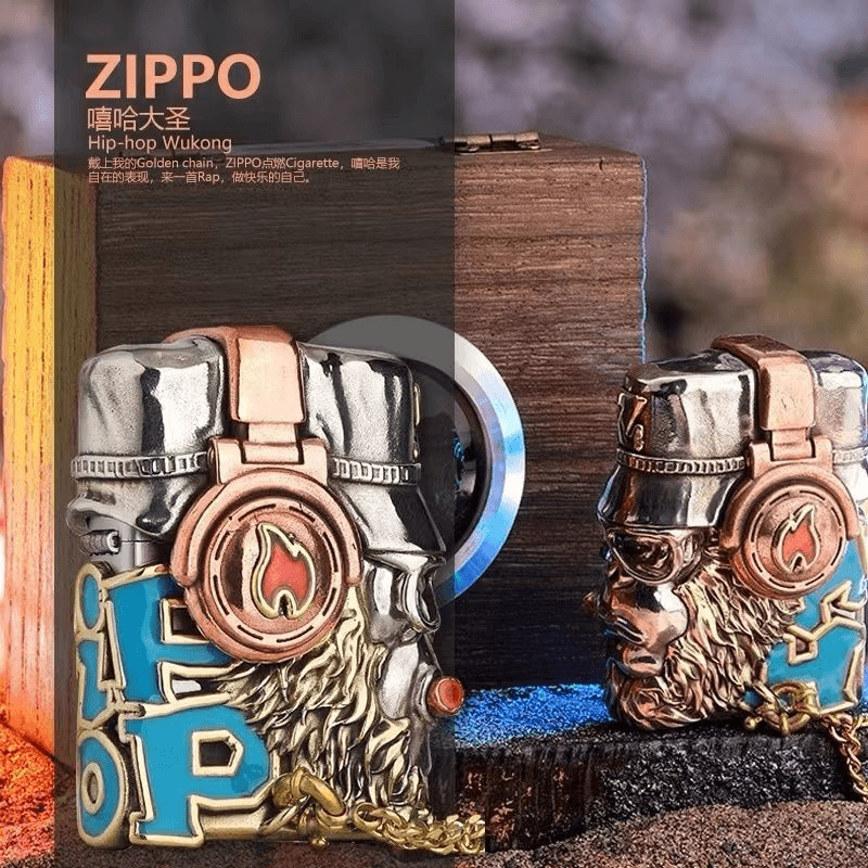 ZIPPO/之宝打火机嘻哈大圣悟空-夜光重甲正品打火机男士礼物DYJ1