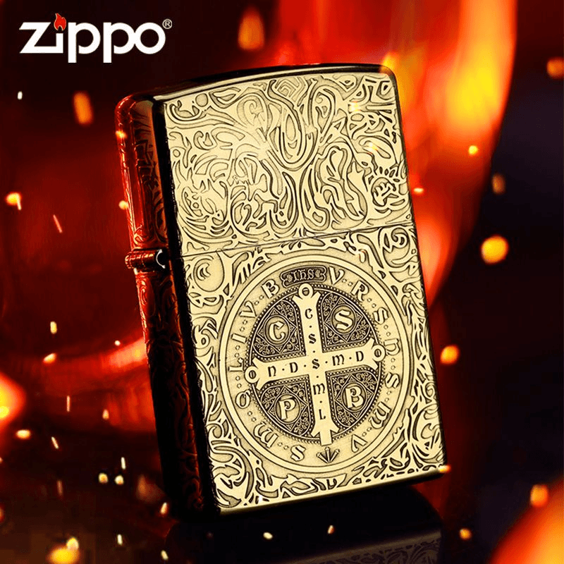 ZIPPO/之宝打火机康斯坦丁恶灵挽歌五面黄铜正品火机男士礼物DYJ1