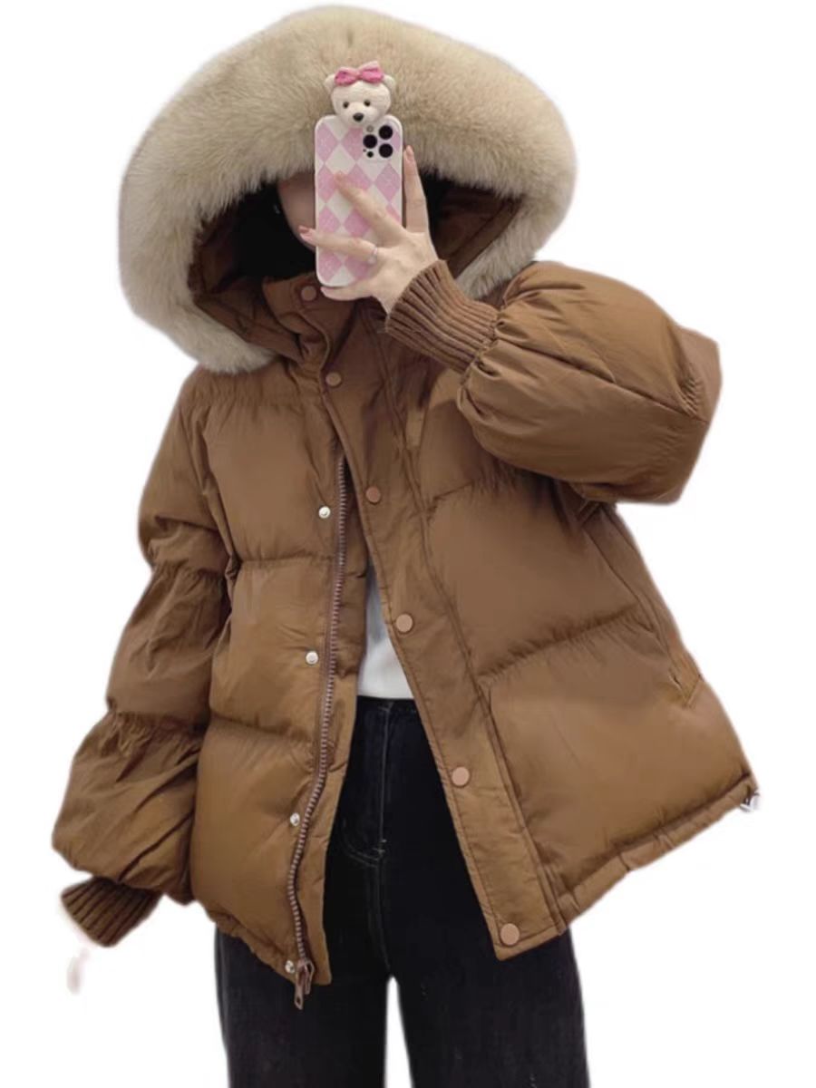 毛领可拆卸2024不挑人棉衣