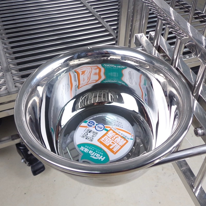 中小型不锈钢狗笼专用狗盆防打翻悬挂式不锈钢狗碗+固定支架