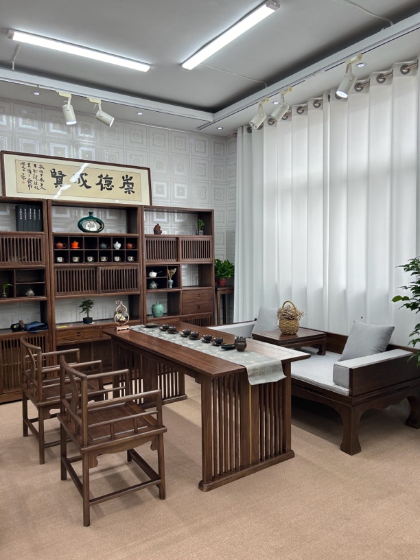茶室搭配 茶桌 博古架 茶叶柜 置物架 书柜