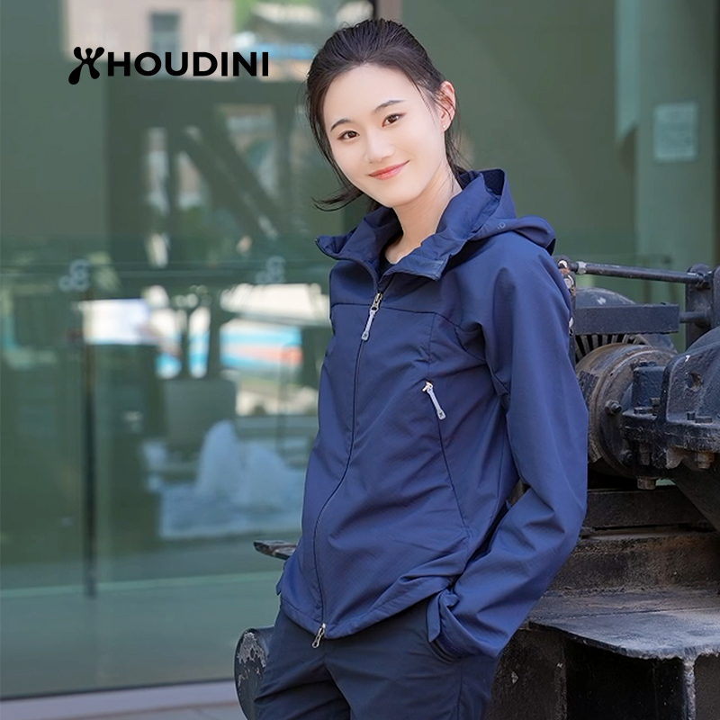 HOUDINI/胡丁尼Pace Jacket速度连帽软壳衣 户外防风防泼水 女款