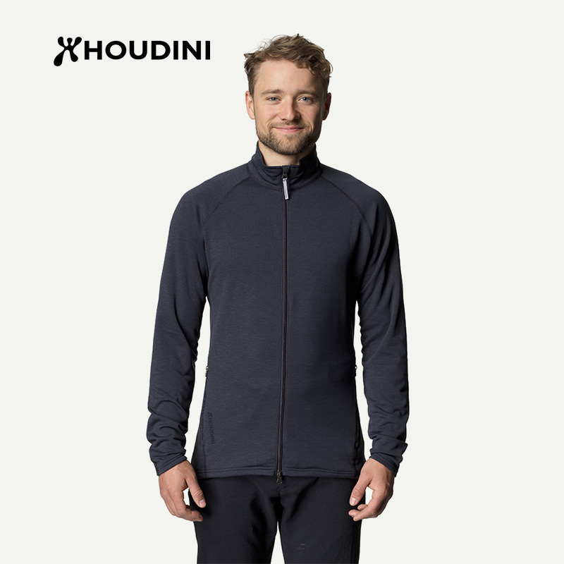 HOUDINI 「Outright Jacket直率」 男款立领户外运动内搭保暖抓绒衣
