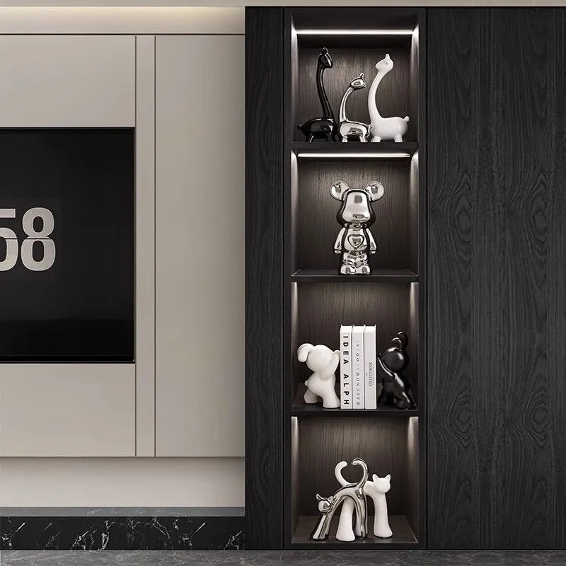 轻奢高档酒柜套装创意家居装饰乔迁新居礼品陶瓷中式玄关网红酒柜