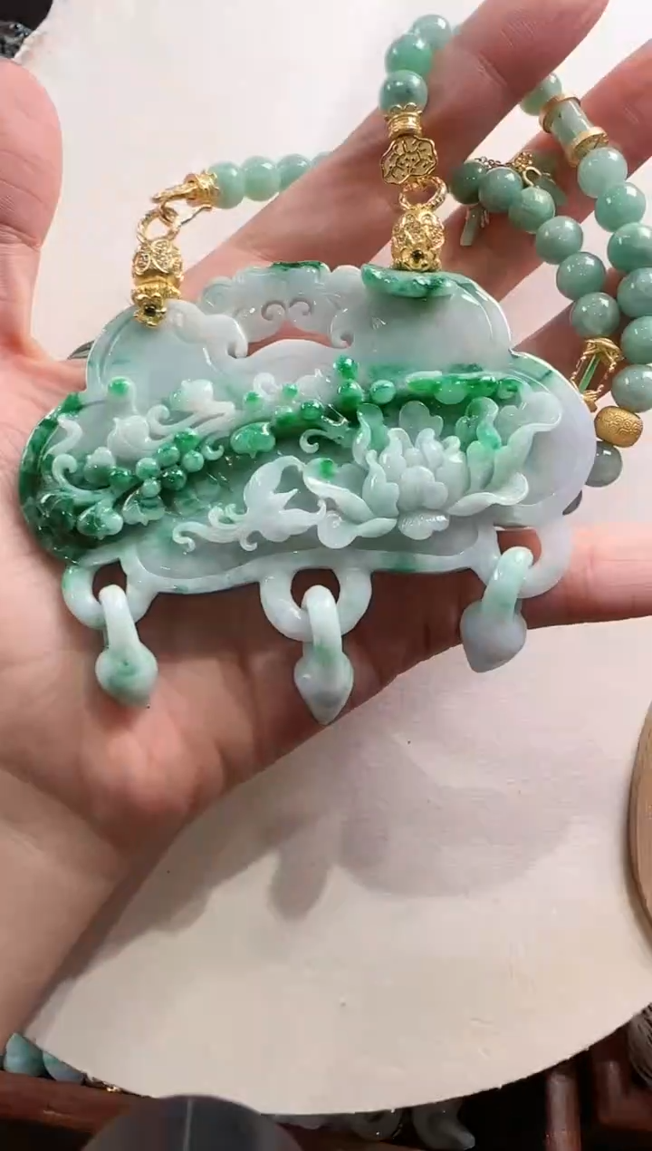 【闪购商品】翡翠颈饰未镶嵌国风