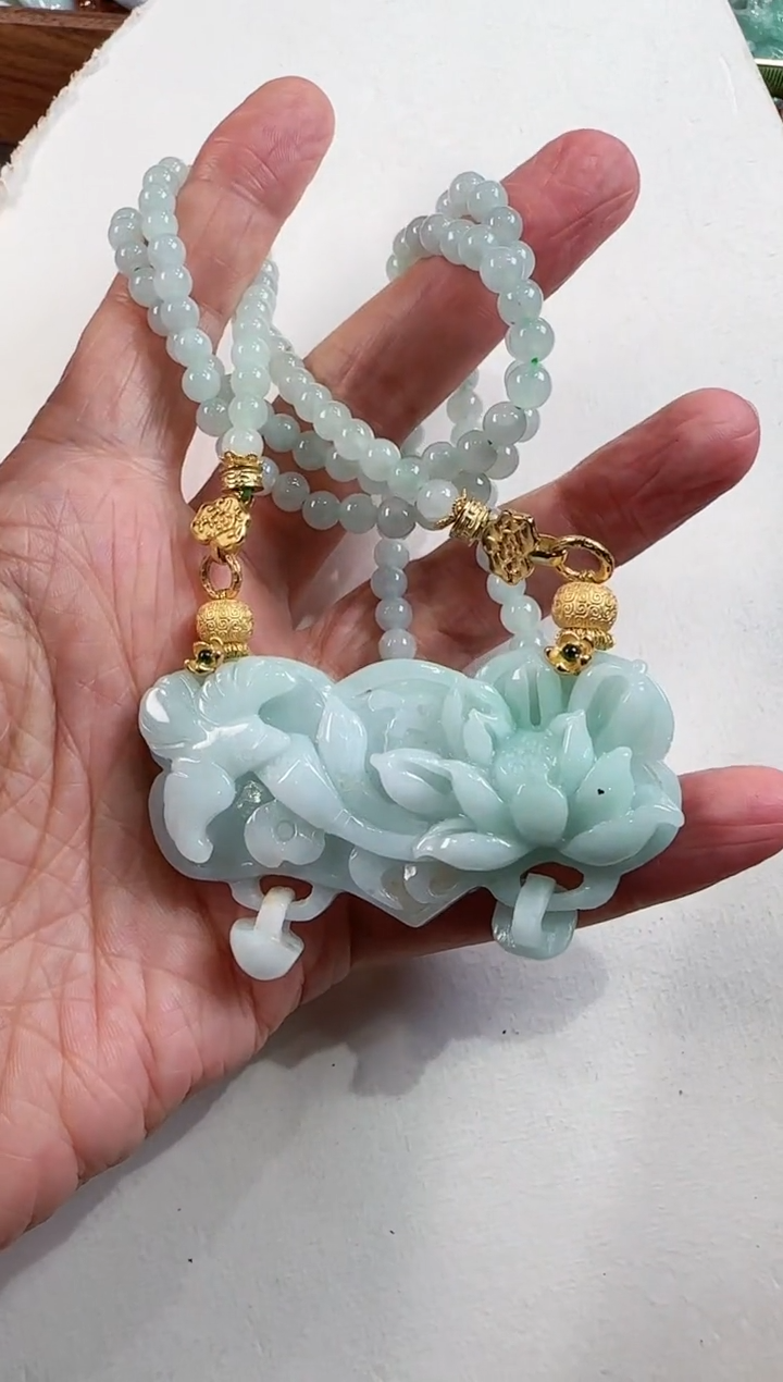 【闪购商品】翡翠颈饰未镶嵌国风