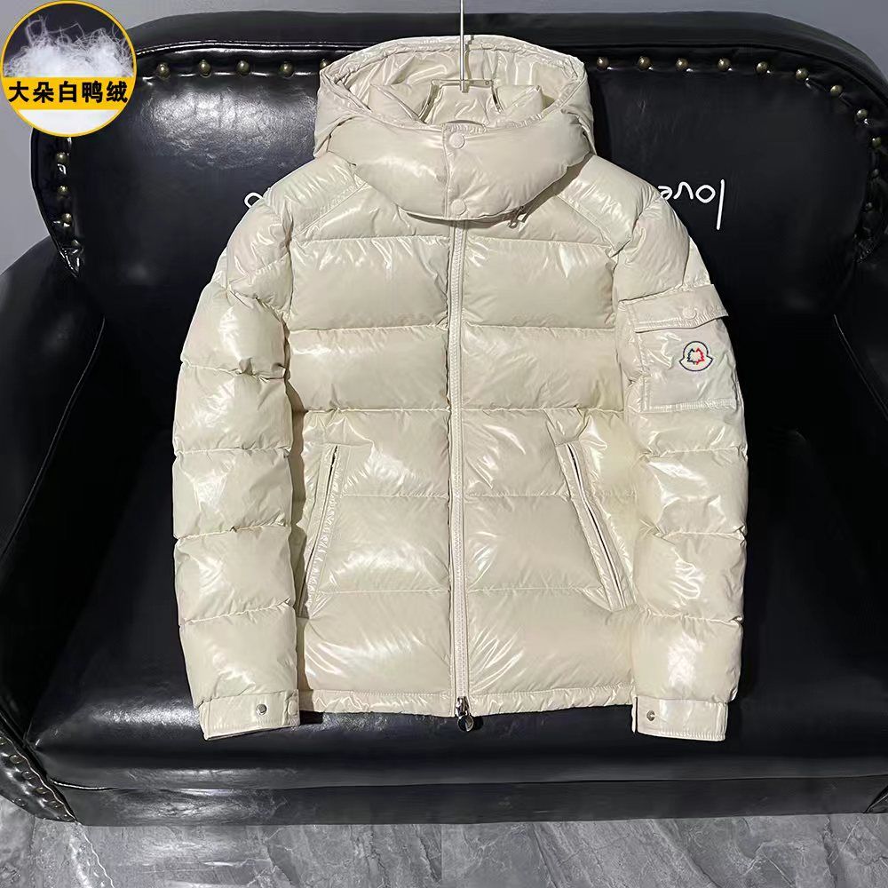 蒙口麦丝欧货正品冬季新款玛雅羽绒服男女同款保暖连帽白鸭绒外套