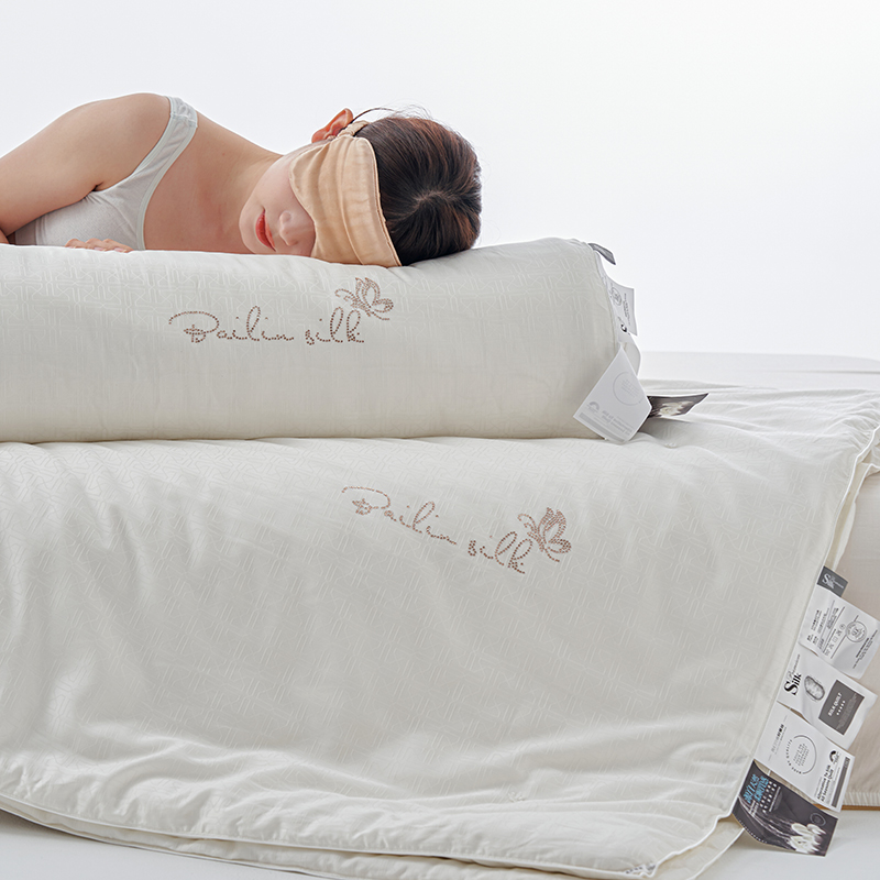 【小宁】A类抗菌100%桑蚕丝 高档大提花 冬被  春秋被 