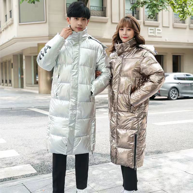 波司澄风衣情侣羽绒服女2023新款时尚中长款外套男女冬过膝羽绒服