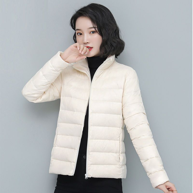 波司澄棉衣女2023秋冬季新款修身保暖小棉袄韩版轻薄短款羽绒棉服