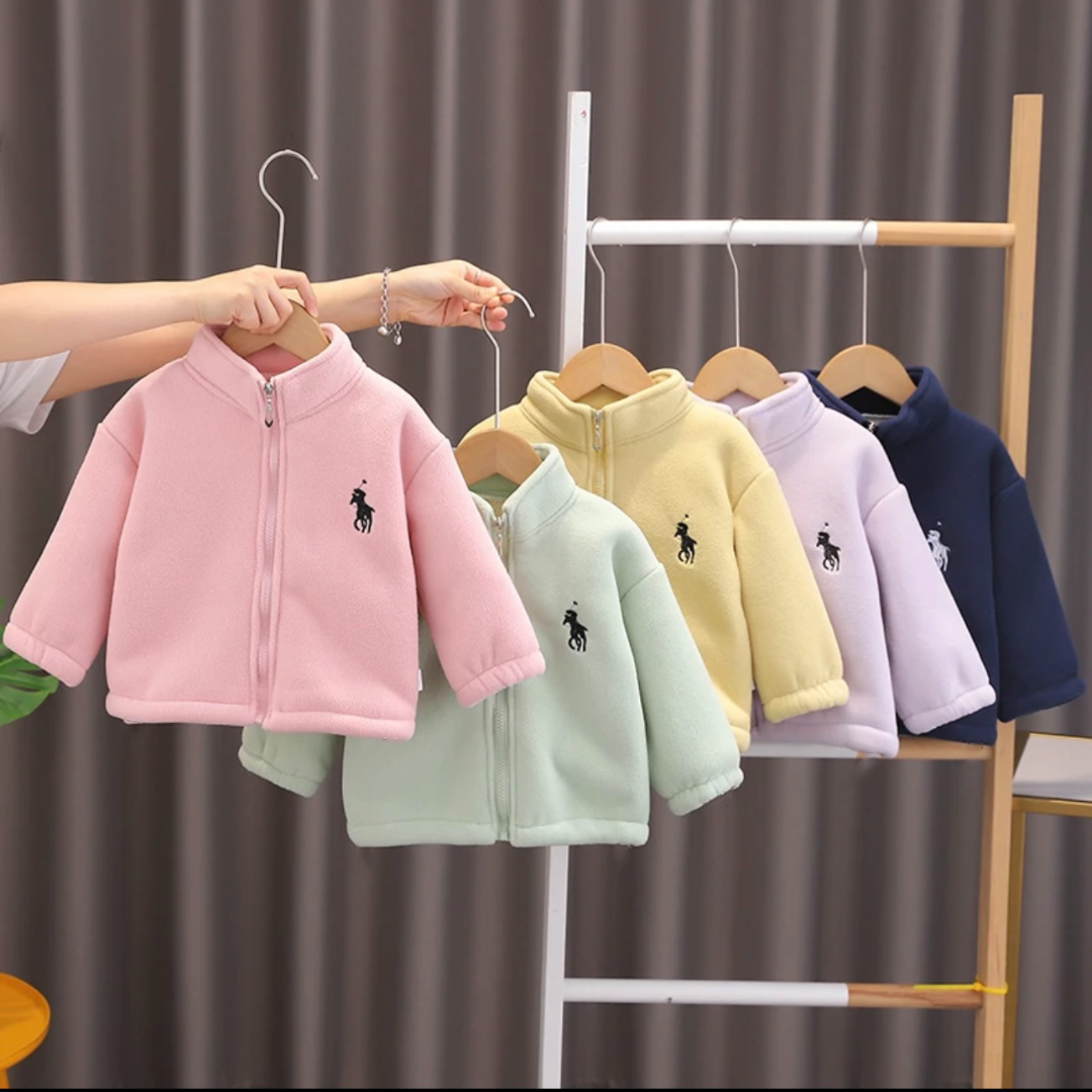 【加厚款-现货现发】2025新款加绒加厚时尚保暖男童女童外套立领