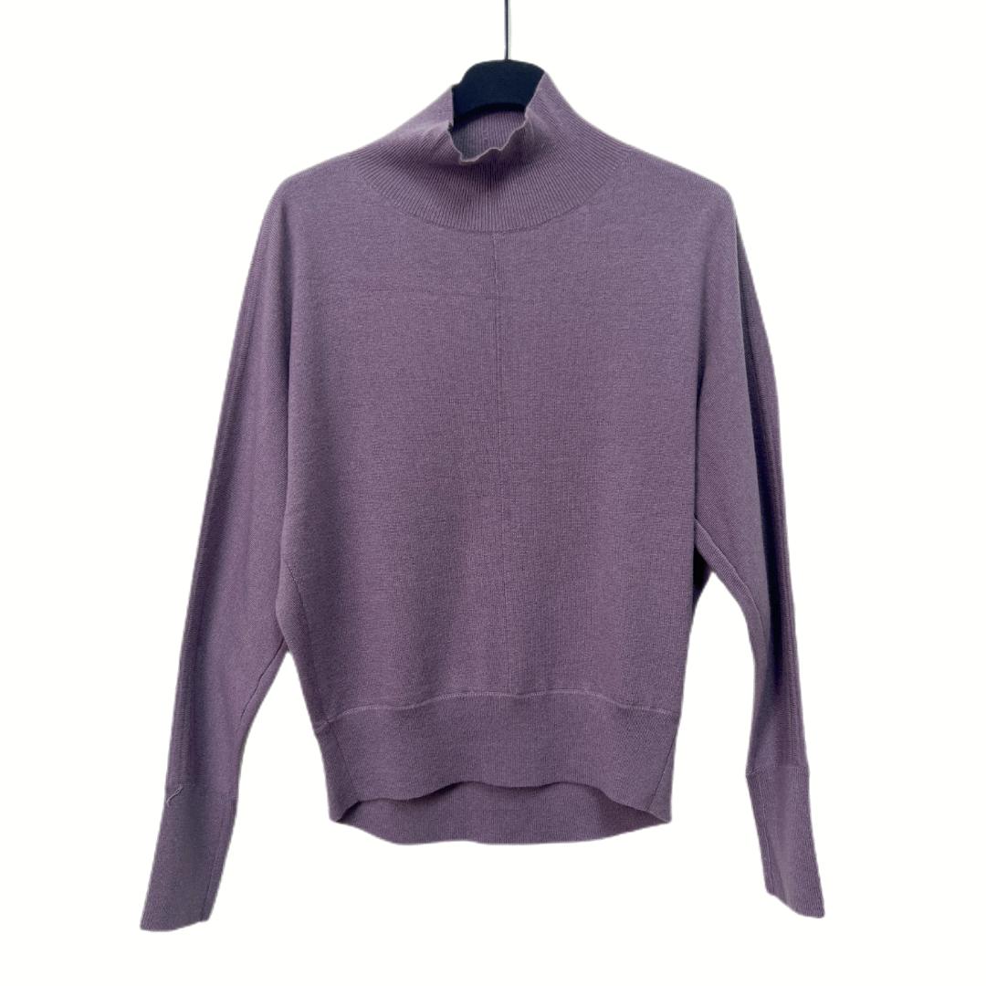 秋冬中领毛衫打百搭纯色女外套毛针织衫欧货高端F157-1