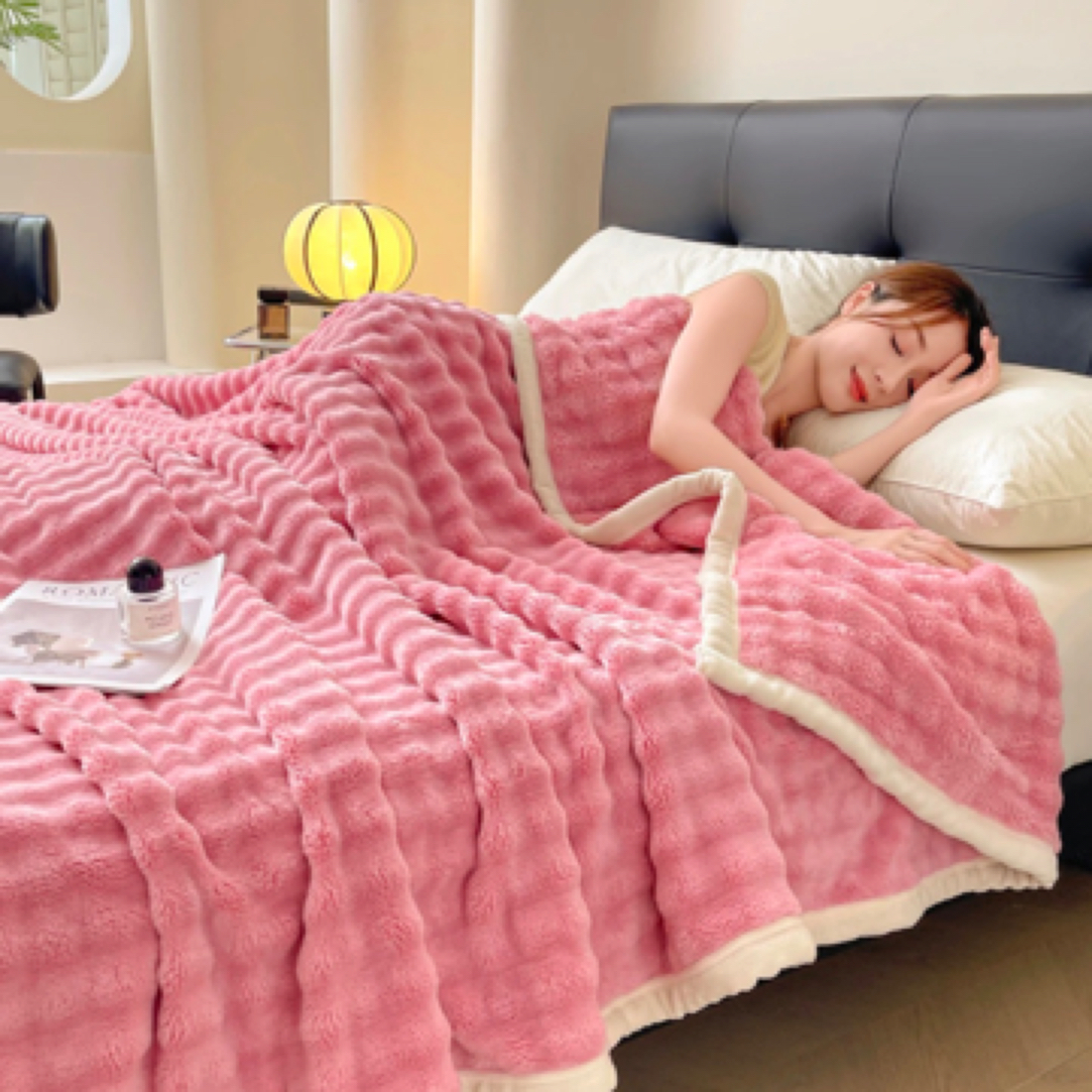 2.3×2米【粉兔兔】加大托卡兔兔毯feb3*