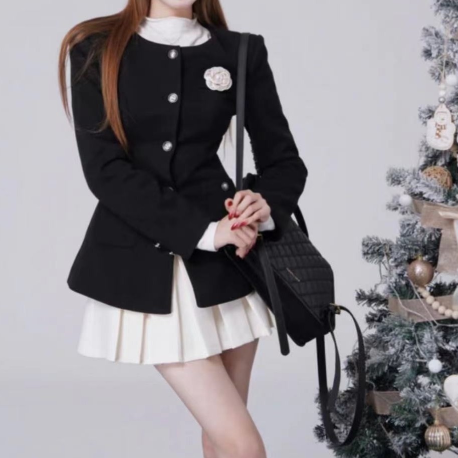 【JIAJIA】人间山茶花百褶裙三件套套装