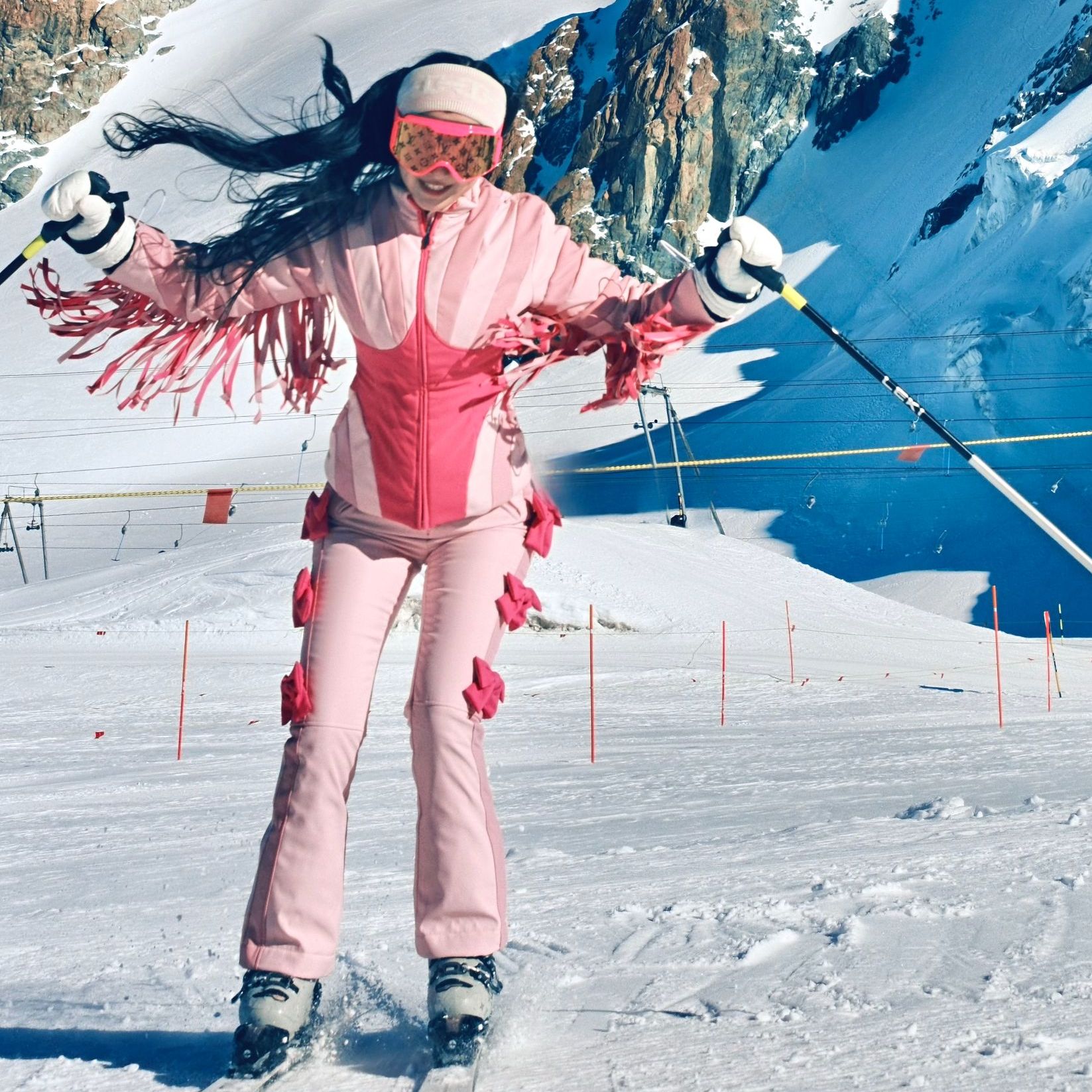 YX2 芭蕾系列流苏分体雪服  Blokette运动芭蕾少女风 双板