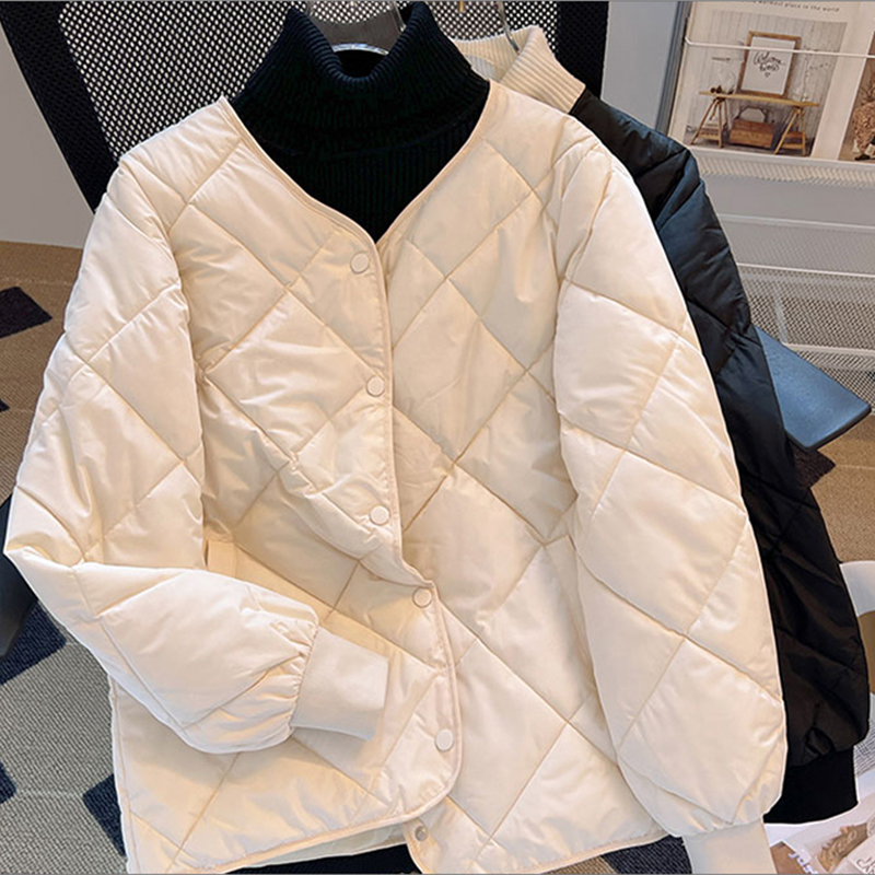 编码【801-810】秋冬新款时尚棉服外套女宽松长袖夹棉外套短款棉袄