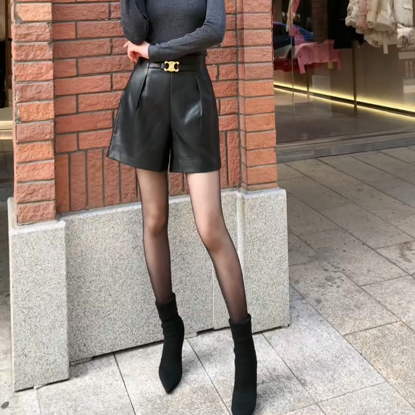 EF/意爱芙显瘦气质秋冬百搭休闲冬季高腰时尚打底短裤insKL10080